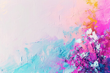 Fototapeta premium Vibrant Spring Hues Unleashed, spring art