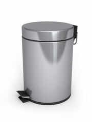 Garbage Cans render (isolated on white and clipping path)
