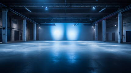 Obraz premium Venue Potential: Capturing the Serenity of an Empty Event Space Before the Festivities Begin