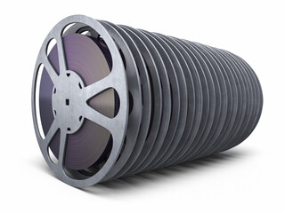 film reel strip (clipping path and isolated on white)
