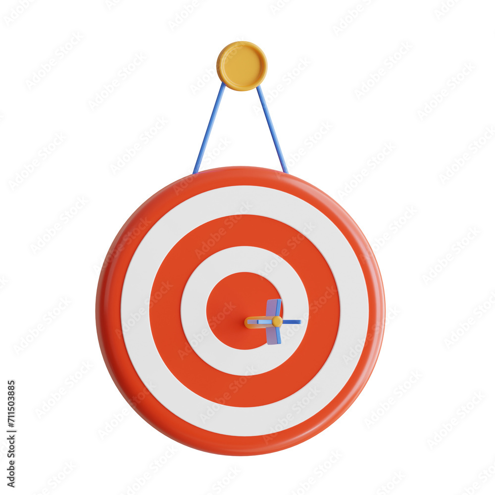 Aufkleber 3d accuracy model precision in action for excellence results. 3d illustration, 3d element, 3d render