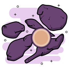 sweet potato fruit is purple