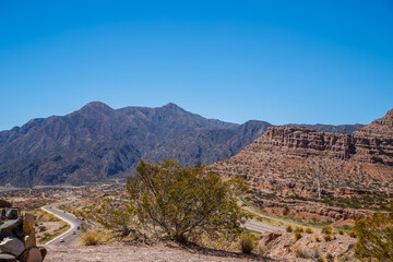 view of the mountains