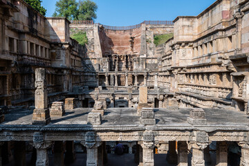 views of rani ki vav stepwells in patan, india