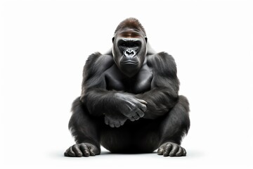 Gorilla isolated on a white background