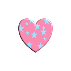 Pink  heart, Valentine ' s day.