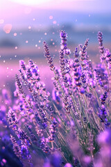 Obraz premium Field of Lavender Blossoms., spring art
