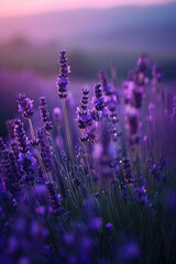 Fototapeta premium Lavender Field in Bloom, spring art