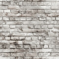 White brick wall. Seamless background.