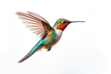 Fototapeta premium Hummingbird isolated on a white background