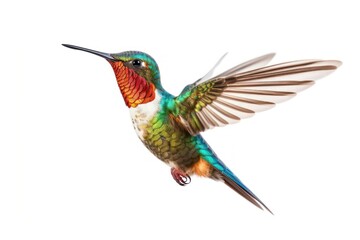 Hummingbird isolated on a white background