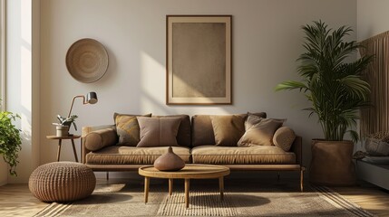 warm color palette Earth tones and nature-inspired hues like muted greens and blues will continue to appear in 2024 interiors from wall colors to interior design space decoration living room design