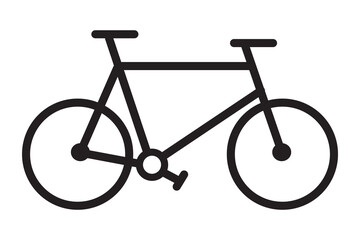 Bicycle icon symbol line design vector ilustration.