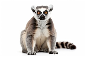 Lemur isolated on a white background