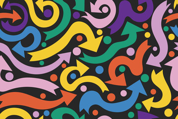 abstract arrow pattern in vector suitable for design, background, wrapping paper, fabric, wallpaper, etc.