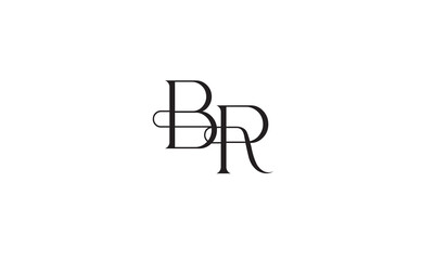 BR, RB, R, B Abstract Letters Logo Monogram	