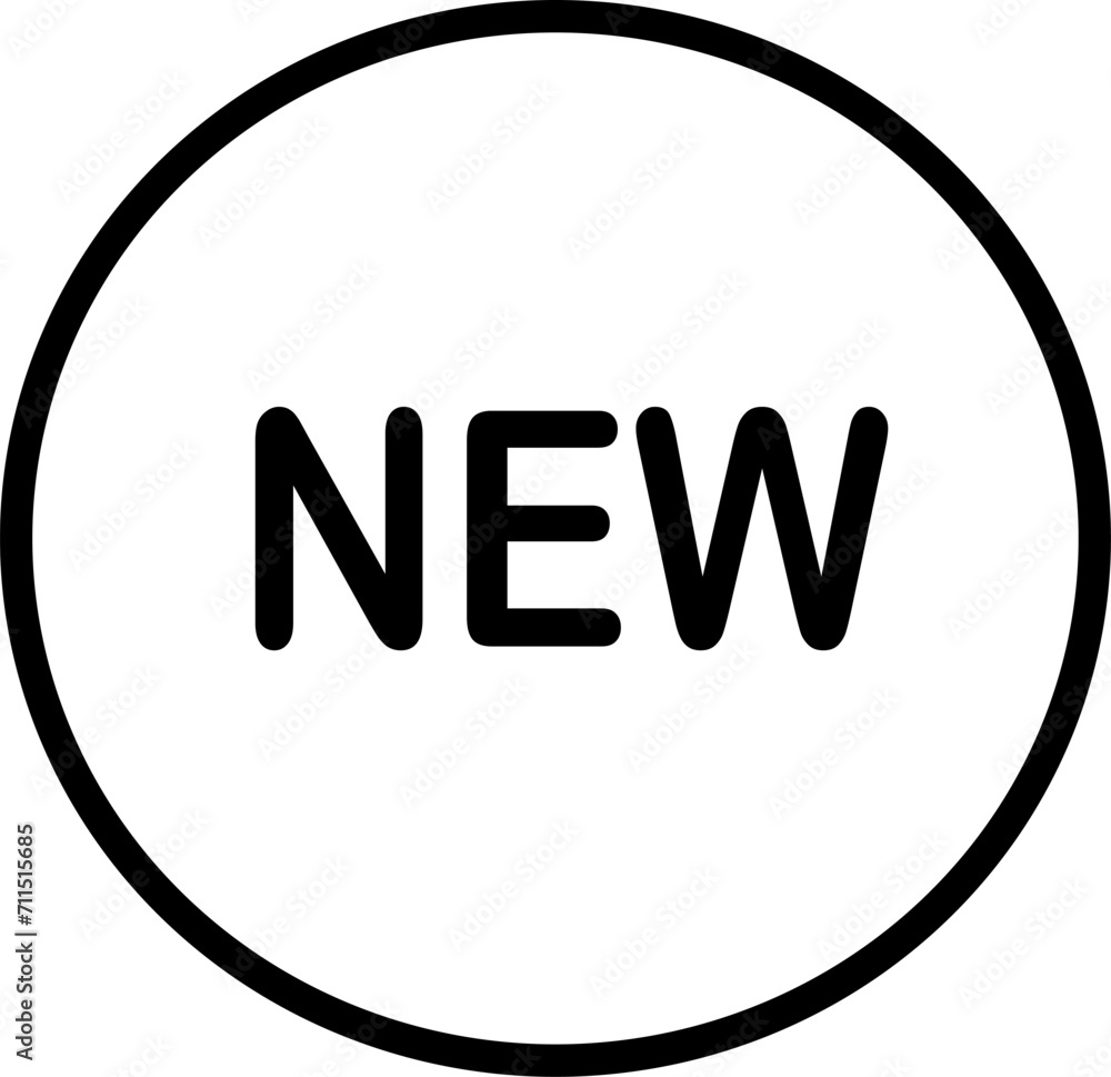 Poster new icon. replaceable vector design.