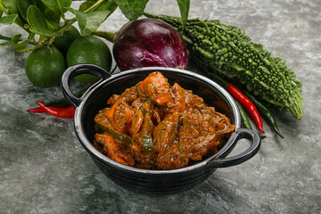 Indian cuisine - homemade mutter paneer