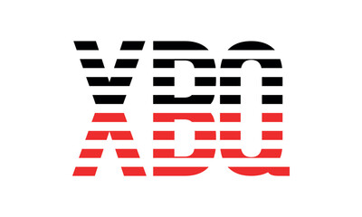 XBQ three initial letter iconic line negative space minimal logo design vector template. monogram, abstract, wordmark, business, typography, minimalist, brand, company, flat, modern, unique, simple