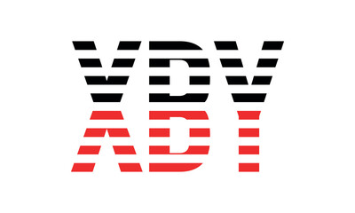 XBY three initial letter iconic line negative space minimal logo design vector template. monogram, abstract, wordmark, business, typography, minimalist, brand, company, flat, modern, unique, simple