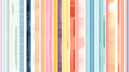 colorful watercolor striped background - Seamless tile. Endless and repeat print.