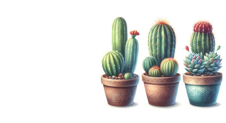 cactus in flowerpot, generative Ai
