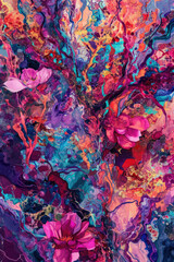 "Vibrant Spring Palette: An Artistic Journey", spring art