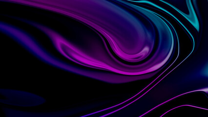 Abstract Purple Liquid Metal Background 
