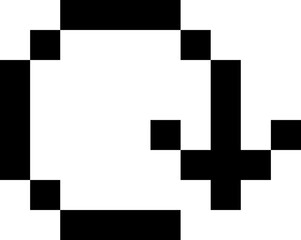 Obraz premium pixel arrow retro