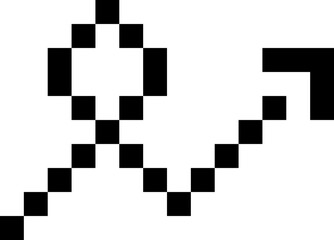 pixel arrow retro