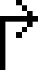 Fototapeta premium pixel arrow retro