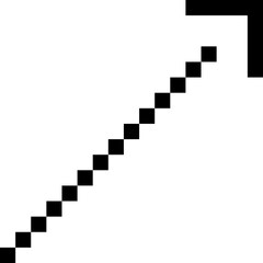 pixel arrow retro