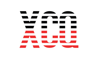 XCQ three initial letter iconic line negative space minimal logo design vector template. monogram, abstract, wordmark, business, typography, minimalist, brand, company, flat, modern, unique, simple