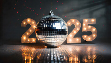 New Year 2025 celebration background