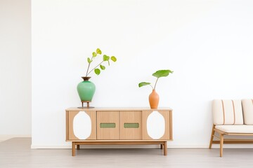 ecofriendly furniture in a minimalist flat