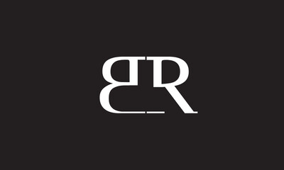  BR, RB, R, B Abstract Letters Logo Monogram