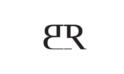  BR, RB, R, B Abstract Letters Logo Monogram