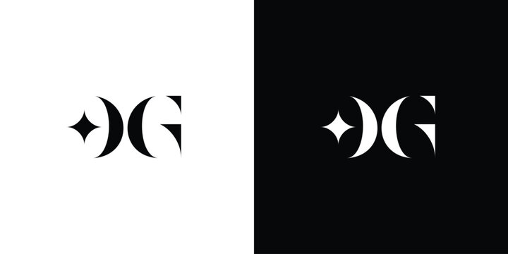 Unique and luxury  letter DG  initials logo design