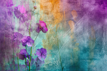 Fototapeta na wymiar Vibrant Spring Palette Blooms., spring art