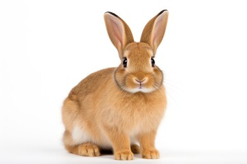 Rabbit isolated on a white background