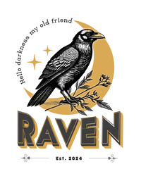 Raven and Moon Mystic Vintage - design