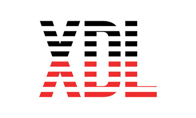 XDL three initial letter iconic line negative space minimal logo design vector template. monogram, abstract, wordmark, business, typography, minimalist, brand, company, flat, modern, unique, simple
