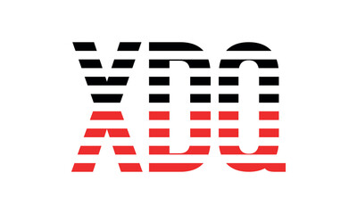 XDQ three initial letter iconic line negative space minimal logo design vector template. monogram, abstract, wordmark, business, typography, minimalist, brand, company, flat, modern, unique, simple