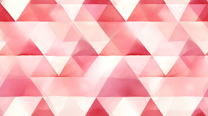 abstract pink / red triangle geometric background - Seamless tile. Endless and repeat print.