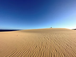 Foto auf Acrylglas Atlantikstraße dunes from Valdevaqueros at the coast of the Atlantic Ocean with a stunning view towards Morocco, Africa, Tarifa, Costa de la Luz, Andalusia, province of Cádiz, Spain, Travel, Tourism