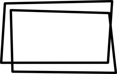 Obraz premium frame geometric card decorative element vector hand drawn elegant