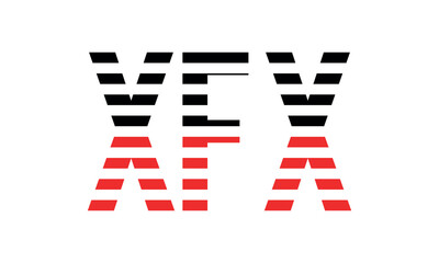 XFX three initial letter iconic line negative space minimal logo design vector template. monogram, abstract, wordmark, business, typography, minimalist, brand, company, flat, modern, unique, simple