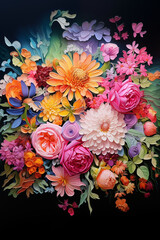 Bouquet of colorful flowers