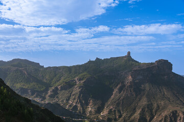 Naklejka premium Beautiful Panoramic View To Roque Nublo