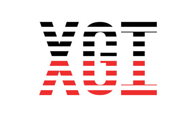 XGI three initial letter iconic line negative space minimal logo design vector template. monogram, abstract, wordmark, business, typography, minimalist, brand, company, flat, modern, unique, simple